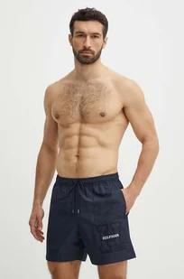 Tommy Hilfiger szorty kąpielowe kolor granatowy UM0UM03212 - Stroje kąpielowe - miniaturka - grafika 1