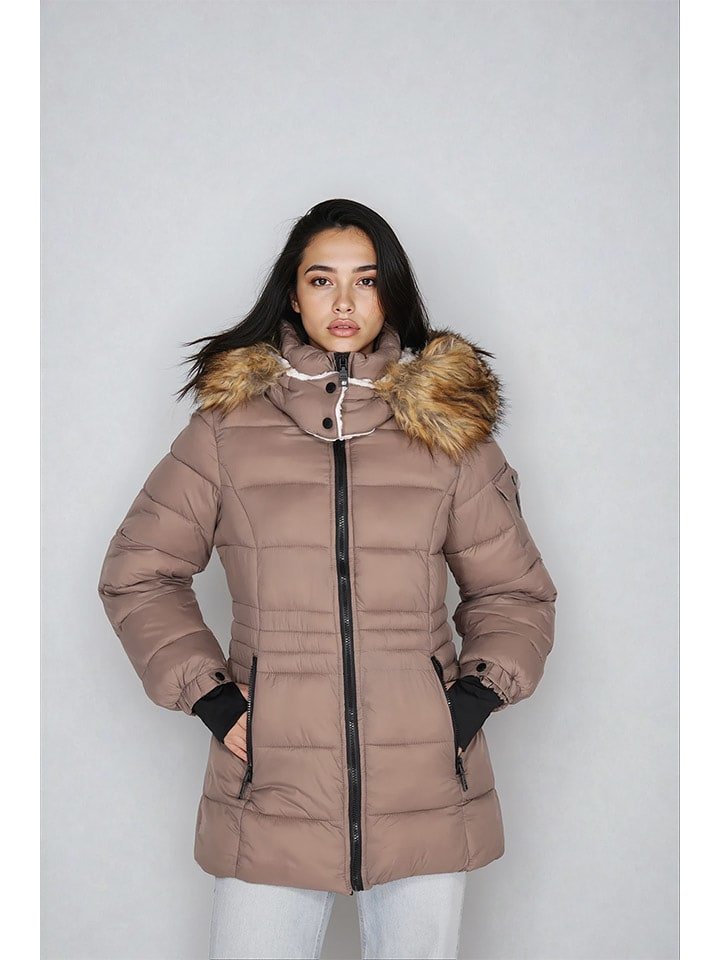 Steve Madden Kurtka zimowa w kolorze jasnobrązowo-szarym