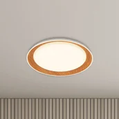 Lampy sufitowe - Briloner Lampa sufitowa LED Ijus, jasne drewno, salon / jadalnia, tworzywo sztuczne, nowoczesny - miniaturka - grafika 1