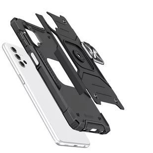 Wozinsky Ring Armor pancerne hybrydowe etui pokrowiec + magnetyczny uchwyt Samsung Galaxy A32 5G czarny - Etui i futerały do telefonów - miniaturka - grafika 3