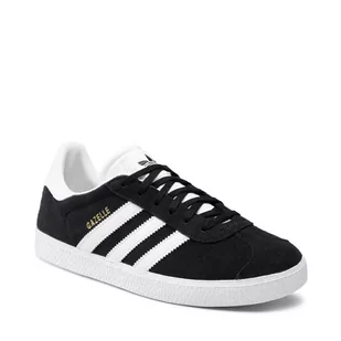 adidas Buty Gazelle J BB2502 Cblack/Ftwwht/Goldmt - Sneakersy damskie - miniaturka - grafika 1