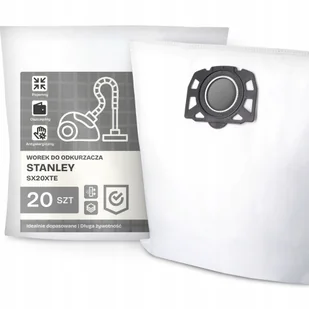 20x Worek do Odkurzacza Stanley SX20XTE Syntetyczny Flizelinowy Worki Mo G9 - Worki do odkurzaczy - miniaturka - grafika 1