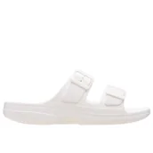 Klapki i japonki damskie - Klapki damskie Crocs Saturday Sandal 213586-100 - białe - miniaturka - grafika 1