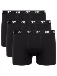 Majtki męskie - Cristiano Ronaldo CR7 Komplet 3 par bokserek Basic Trunk 3-Pack 8100-49-900 Czarny - grafika 1