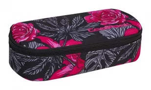 CoolPack Usztywniany piórnik szkolny Campus Red&amp;Black Flowers A245 - Piórniki - miniaturka - grafika 1