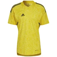 Koszulki męskie - Koszulka męska adidas Condivo 22 Goalkeeper Jersey Short Sleeve żółta HF0138 - miniaturka - grafika 1