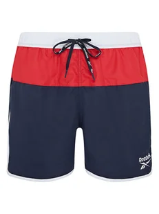 Reebok Szorty kąpielowe "Troy" w kolorze granatowo-czerwono-białym - Kąpielówki męskie - miniaturka - grafika 1