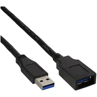 Kable USB - InLine Kabel USB USB 3.0 A/A 0.5m Czarny 35605 - miniaturka - grafika 1