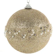 Bombki - 4 plastikowe bombki świąteczne szampańskie 10 cm komplet - miniaturka - grafika 1