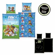 Pościel dla dzieci - Herding Pościel dziecięca bawełniana Paw Patrol laShining Boys, 135 x 200 cm, 80 x 80 cm - miniaturka - grafika 1