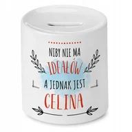 Kubki - Kubek Czerwony z Uszkiem w Kształcie Serca Dla Skarbnika na Prezent + Opakowanie na prezent (wzór 02) - miniaturka - grafika 1