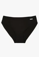 Majtki damskie - Czarne Gładkie Majtki Figi z Bawełny Laniriela - miniaturka - grafika 1