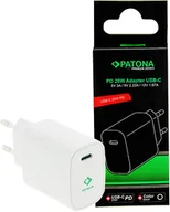 Ładowarki do aparatów dedykowane - Ładowarka Patona Power Delivery 20W z USB-C czarna - promocja grudniowa (cena zawiera rabat) - miniaturka - grafika 1