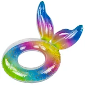 Akcesoria do basenów - KOŁO DO PŁYWANIA DMUCHANE SYRENKA TĘCZOWE BROKAT - miniaturka - grafika 1