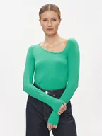 Bluzki damskie - Vero Moda Bluzka Carina 10301178 Zielony Regular Fit - miniaturka - grafika 1