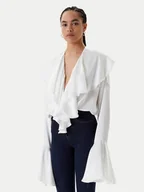 Body - NORMA KAMALI Body ST125BCBO85944 Biały Loose Fit - miniaturka - grafika 1