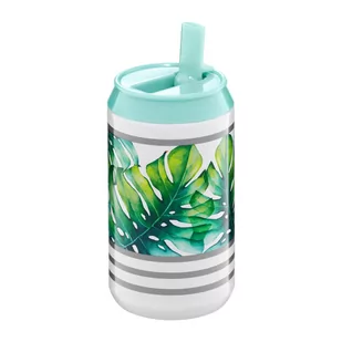 Ambition TROPICAL PUSZKA TERMICZNA 250 ML LIŚCIE STAL NIERDZEWNA 99589 99589 - Kubki termiczne - miniaturka - grafika 1