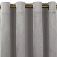 Zasłony - Zasłona VILA kolor szary styl klasyczny złote przelotki metalowe złote velvet 400x175 homede - CURT/HOM/VILA/VELVET/EYELETS/G/GR - miniaturka - grafika 1
