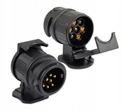 Akcesoria motoryzacyjne - Adapter Redukcja Przejściówka Gniazda Hak 13/7 Pin - miniaturka - grafika 1