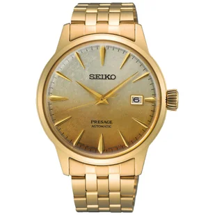 Zegarek Zegarek Męski Seiko SRPK46J1 złoty - Zegarki męskie - miniaturka - grafika 1