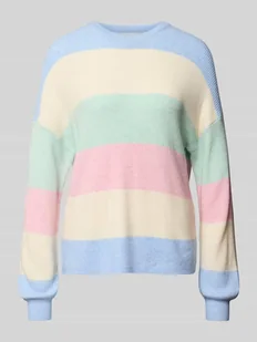 Sweter z dzianiny o luźnym kroju z mieszanki wiskozy model ‘ATIA’ - Swetry damskie - miniaturka - grafika 1
