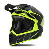 Kaski motocyklowe - Kask Cross Acerbis X-Track Czarny/Fluorescencyjny żółtyS - miniaturka - grafika 1