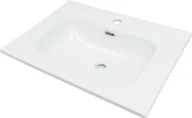 Umywalki - Umywalka wpuszczana Deante Tubo 46x61 cm prostokątna biały połysk CTU_6U6W - miniaturka - grafika 1