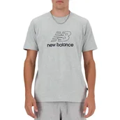 Koszulki męskie - Koszulka New Balance MT41906AG - szara - miniaturka - grafika 1