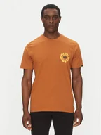 Koszulki męskie - Quiksilver T-Shirt EQYZT08036 Brązowy Regular Fit - miniaturka - grafika 1