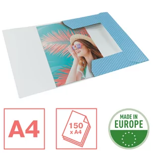 Teczka kartonowa z gumką Colour`Breeze A4 niebieska 628492 ESSELTE - Segregatory - miniaturka - grafika 2