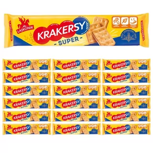 Lajkonik Krakersy Super 180 g x 18 sztuk - Krakersy - miniaturka - grafika 1