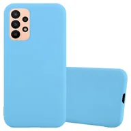 Etui i futerały do telefonów - Pokrowiec Do Samsung Galaxy A23 4G / 5G Etui w CANDY NIEBIESKI TPU Silikon Obudowa Case Cover Ochronny Plecki Cadorabo - miniaturka - grafika 1