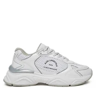 Sneakersy męskie - Sneakersy KARL LAGERFELD Komet KL56538A Biały - miniaturka - grafika 1