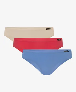Figi damskie bikini Atlantic 3LP-176-ECR/KOR/NIE, 3-pak, ecru/koral/nie L - Majtki damskie - miniaturka - grafika 1
