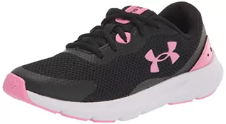 Buty dla dziewczynek - Under Armour Girl UA GGS Surge 3 buty do biegania, Czarny fioletowy lód różowy szok, 38.5 EU - grafika 1