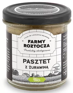 Farmy Roztocza Pasztet z żurawiną BIO 180 g Farmy Roztocza - Pasztet i przetwory mięsne - miniaturka - grafika 1