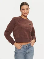 Bluzy damskie - EA7 Emporio Armani Bluza 7W000002 AF10195 UA006 Brązowy Relaxed Fit - miniaturka - grafika 1