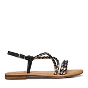 Sandały damskie - Sandały Geox D Sozy S D65LXA 0KFKY C0067 Czarny - miniaturka - grafika 1