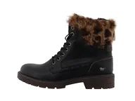 Botki damskie - Mustang Damskie sztyblety 15M0022005, czarne, 39 EU, czarny, 39 EU - miniaturka - grafika 1