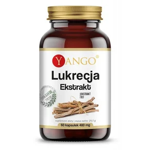 YANGO Lukrecja - ekstrakt 10:1 - 60 kaps. YANGO EF03-616CA - Suplementy naturalne - miniaturka - grafika 1