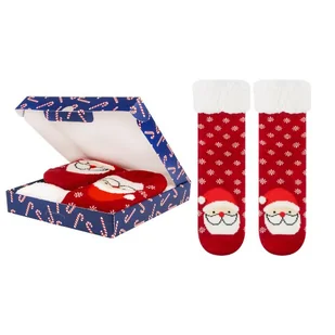 Skarpetki damskie SOXO Mikołaj-35–40 - Ozdoby bożonarodzeniowe - miniaturka - grafika 1