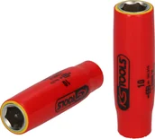Klucze i nasadki - KS TOOLS 1/4" Nasadka z izolacją ochronną  10mm  długa - miniaturka - grafika 1
