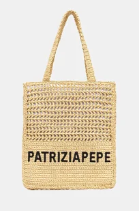Patrizia Pepe torebka kolor beżowy 2B0124 V039 - Torebki damskie - miniaturka - grafika 1