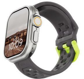 Urban UAG Civilian - silikonowy pasek do Apple Watch series 4-6 & SE 1-3, 44mm / series 7-9, 45mm / series 10-11, 46mm / Ultra 1-3, 49mm smoke / active neon