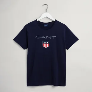 Męska Koszulka z krótkim rękawem GANT SHIELD SS T-SHIRT 2003023.433 – Granatowy - Koszulki męskie - miniaturka - grafika 1