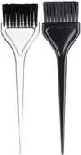 Pozostałe akcesoria fryzjerskie - Euro Stil Pędzelek do mieszania farb czarny lub transparentny 23x5,5 - miniaturka - grafika 1