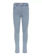 Legginsy - ONLY Dziewczęce legginsy KONRain sportowe dżinsy, jasnoniebieski (light blue denim), 134 cm - miniaturka - grafika 1