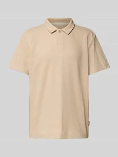 Koszulka polo prążkowana o kroju regular fit z dodatkiem streczu - Koszulki męskie - miniaturka - grafika 1