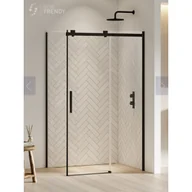 Kabiny prysznicowe - New Trendy EXK-3987 KABINA SOFTI BLACK PROSTOKĄTNA 140x100x200 CZYSTE 8mm ACTIVE SHIELD - miniaturka - grafika 1