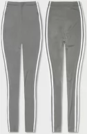 Spodnie damskie - BAWEŁNIANE LEGGINSY SZARE (YW01049-3) - J.STYLE - miniaturka - grafika 1